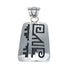 Navajo Sterling Silver Overlay Pendant SN20438